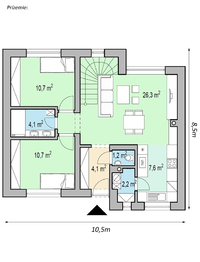 Rodinný dům na klíč, Okarec - Prodej domu 116 m², Okarec