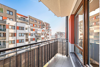 Balkon bytu - Prodej bytu 2+kk v osobním vlastnictví 52 m², Praha 10 - Dolní Měcholupy