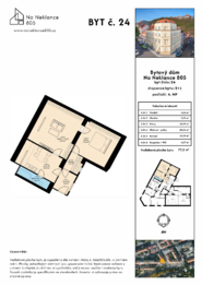 Prodej bytu 2+1 v osobním vlastnictví 77 m², Praha 5 - Smíchov