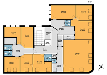 IV.NP - Prodej kancelářských prostor 882 m², Ostrava