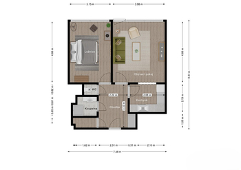 Prodej bytu 2+kk v osobním vlastnictví 50 m², Dobříš