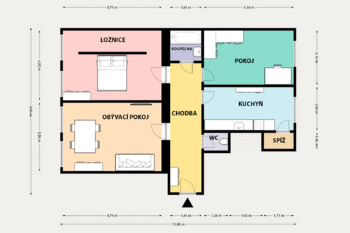 Prodej bytu 3+1 v osobním vlastnictví 94 m², Praha 8 - Karlín