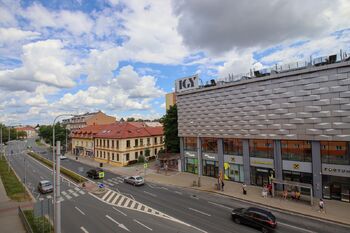 výhled z pokoje a kuchyně - Prodej bytu 3+1 v družstevním vlastnictví 57 m², České Budějovice