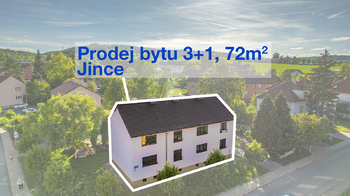 Prodej bytu 3+1 v osobním vlastnictví 72 m², Jince