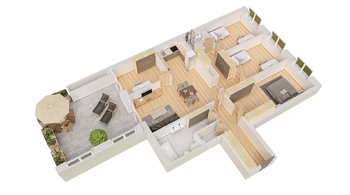 Prodej bytu 5+kk v osobním vlastnictví 153 m², Praha 9 - Hostavice