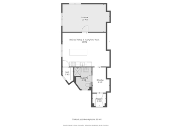 Pronájem bytu 2+kk v družstevním vlastnictví 65 m², Praha 3 - Žižkov