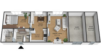 Pronájem domu 78 m², Malešov