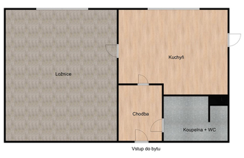 Prodej bytu 1+1 v družstevním vlastnictví 37 m², Krásná Lípa