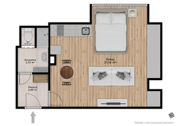 Prodej bytu 1+kk v družstevním vlastnictví 32 m², Praha 10 - Vršovice