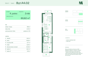 Prodej bytu 2+kk v osobním vlastnictví 70 m², Zlín