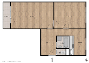 Prodej bytu 2+1 v osobním vlastnictví 52 m², Praha 10 - Malešice