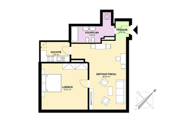 Pronájem bytu 2+1 v osobním vlastnictví 66 m², Praha 1 - Staré Město