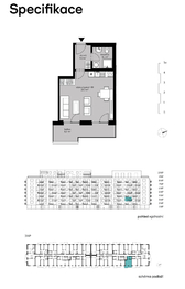 Pronájem bytu 1+kk v osobním vlastnictví 34 m², Praha 9 - Vysočany