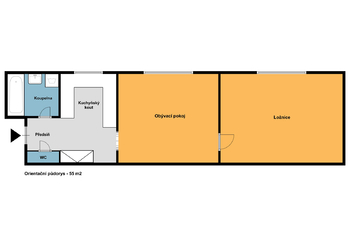 Pronájem bytu 2+kk v osobním vlastnictví 55 m², Praha 7 - Holešovice