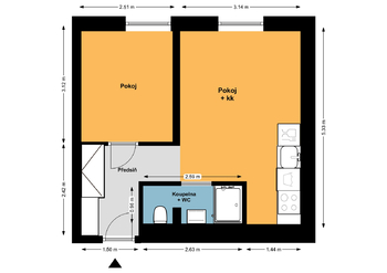 Pronájem bytu 1+1 v osobním vlastnictví 30 m², Praha 3 - Žižkov