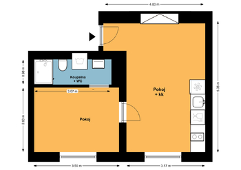 Pronájem bytu 1+1 v osobním vlastnictví 31 m², Praha 3 - Žižkov