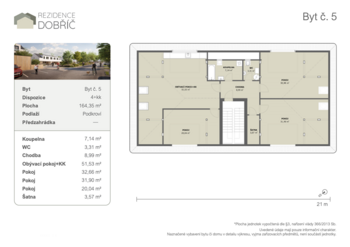 Prodej bytu 4+kk v osobním vlastnictví 164 m², Dobříč