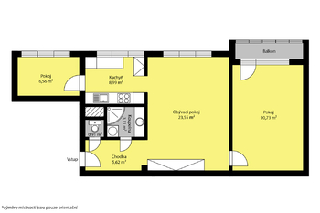 Pronájem bytu 3+1 v osobním vlastnictví 72 m², Kolín