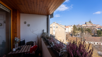 Balkon - Prodej bytu 3+kk v osobním vlastnictví 80 m², Brno