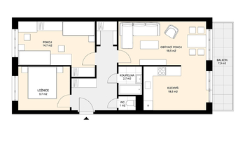 Prodej bytu 3+1 v osobním vlastnictví 79 m², Mladá Boleslav