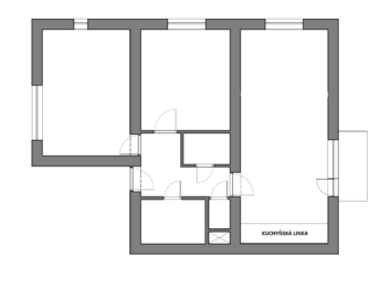 Prodej bytu 3+1 v družstevním vlastnictví 71 m², Praha 4 - Modřany