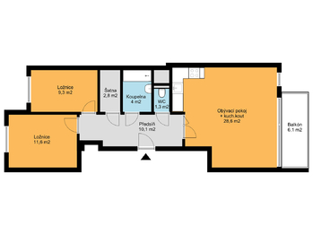 Pronájem bytu 3+kk v osobním vlastnictví 74 m², Praha 3 - Žižkov