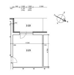 Pronájem kancelářských prostor 21 m², Plzeň