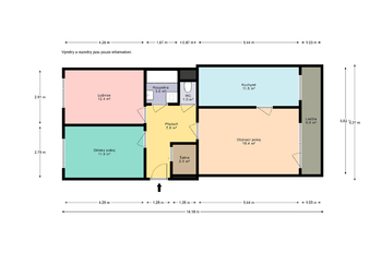 Prodej bytu 3+1 v osobním vlastnictví 66 m², Praha 5 - Stodůlky