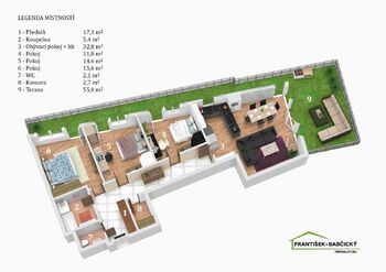 Prodej bytu 4+kk v osobním vlastnictví 109 m², Praha 10 - Pitkovice