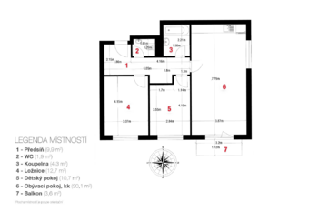 Prodej bytu 3+kk v družstevním vlastnictví 75 m², Milovice