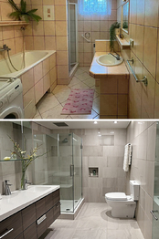 koupelna - vizualizace - Prodej domu 162 m², Solnice