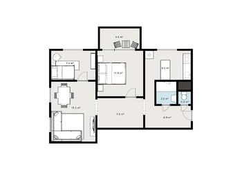 Prodej bytu 3+1 v osobním vlastnictví 66 m², Písek