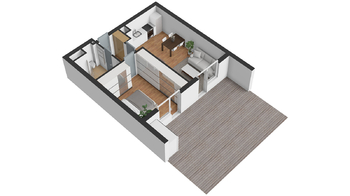 Pronájem bytu 2+kk v osobním vlastnictví 47 m², Plzeň