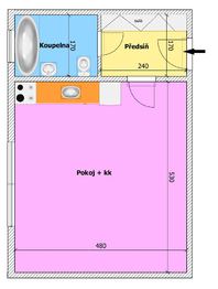 Pronájem bytu 1+kk v osobním vlastnictví 33 m², České Budějovice