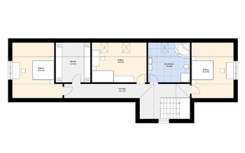 půdorys 2.NP - Prodej domu 213 m², Předměřice nad Jizerou