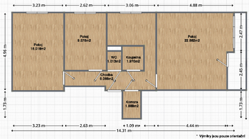 Pronájem bytu 3+1 v osobním vlastnictví 68 m², Brno