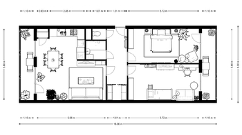 aktuální stav - Prodej bytu 3+kk v osobním vlastnictví 89 m², Praha 10 - Vršovice