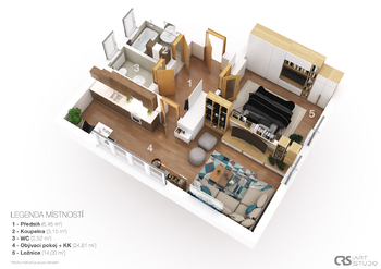 Prodej bytu 2+kk v osobním vlastnictví 52 m², Mladá Boleslav