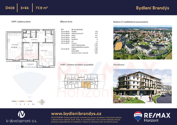 Prodej bytu 3+kk v osobním vlastnictví 78 m², Brandýs nad Labem-Stará Boleslav