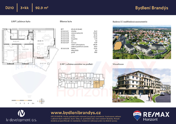 Prodej bytu 3+kk v osobním vlastnictví 93 m², Brandýs nad Labem-Stará Boleslav