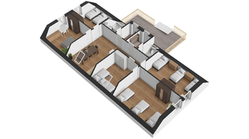 Půdorys 3D - II.NP - Prodej domu 245 m², Zašová