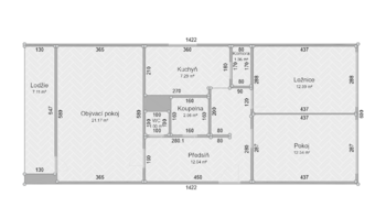 Prodej bytu 3+1 v osobním vlastnictví 80 m², Praha 4 - Háje