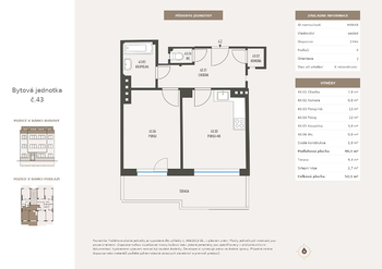 Prodej bytu 2+kk v osobním vlastnictví 52 m², Praha 4 - Michle