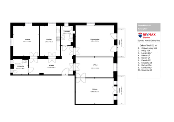 Prodej bytu 4+1 v osobním vlastnictví 182 m², Karlovy Vary