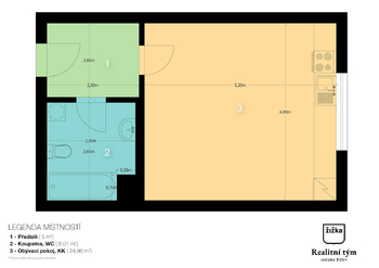 Prodej bytu 1+kk v osobním vlastnictví 36 m², Praha 5 - Stodůlky