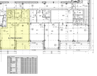 Půdorys kanceláří. - Pronájem kancelářských prostor 60 m², Brandýs nad Labem-Stará Boleslav