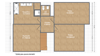 Pronájem bytu 2+1 v osobním vlastnictví 75 m², Brno