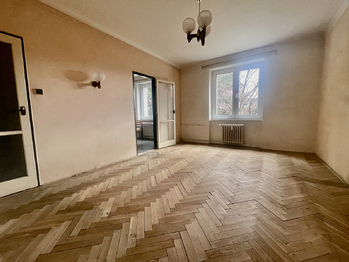 Obývací pokoj - Prodej bytu 2+1 v osobním vlastnictví 54 m², Praha 4 - Záběhlice