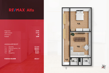 Pronájem bytu 2+kk v osobním vlastnictví 62 m², Praha 7 - Bubeneč