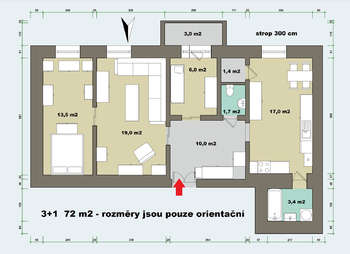 Pronájem bytu 2+1 v osobním vlastnictví 72 m², Praha 6 - Dejvice